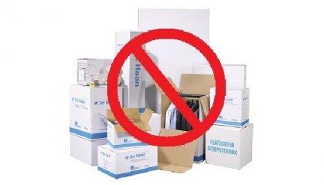 Verboden artikelen bij verhuizing